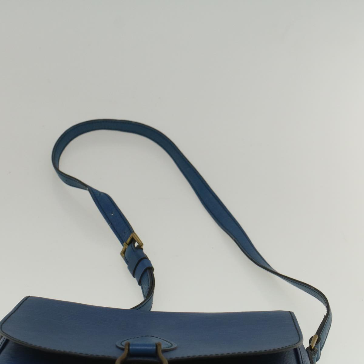 LOUIS VUITTON Epi Saint Cloud GM Shoulder Bag Blue M52195 LV Auth 59143