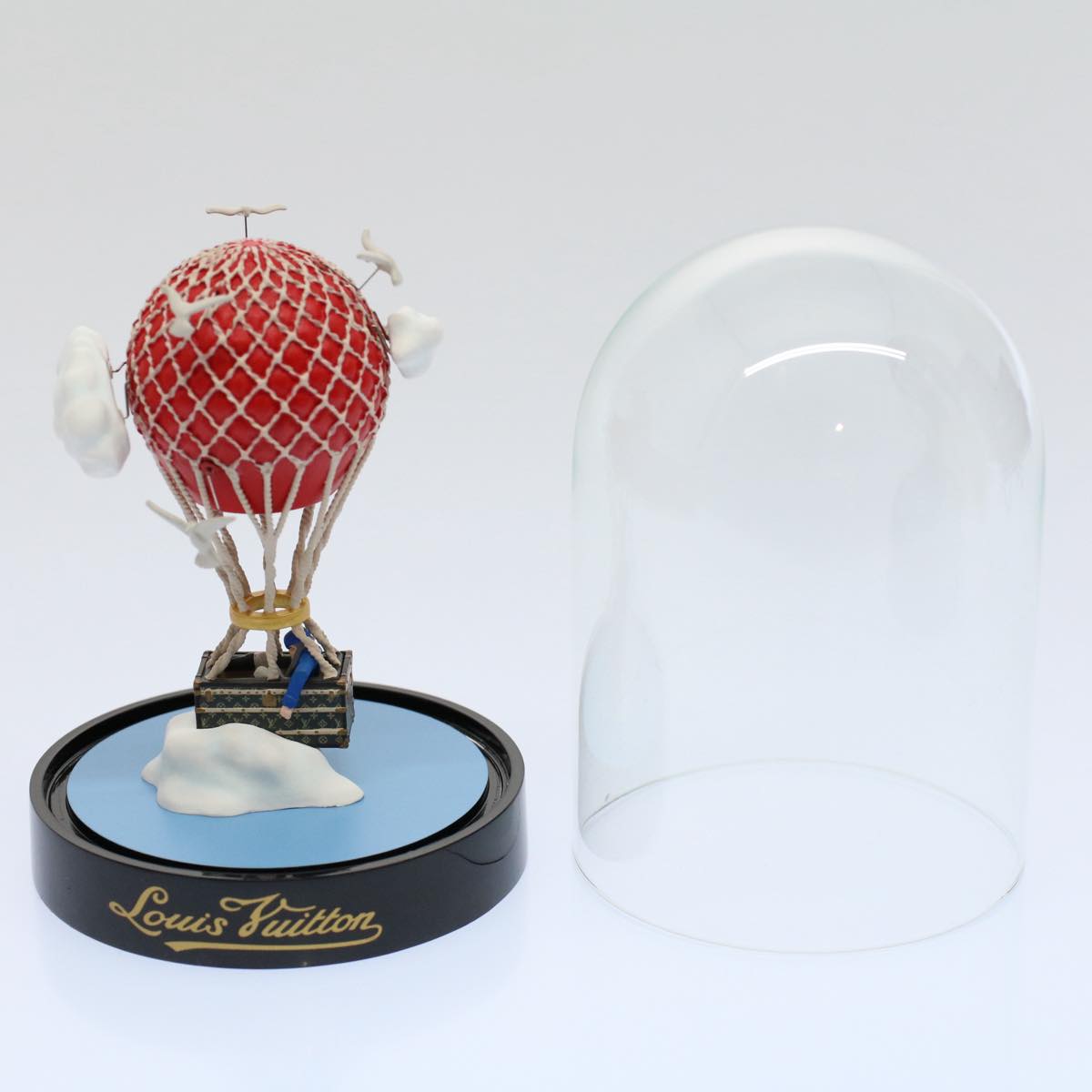 LOUIS VUITTON Snow Globe Balloon VIP Only Clear Red LV Auth 59148A