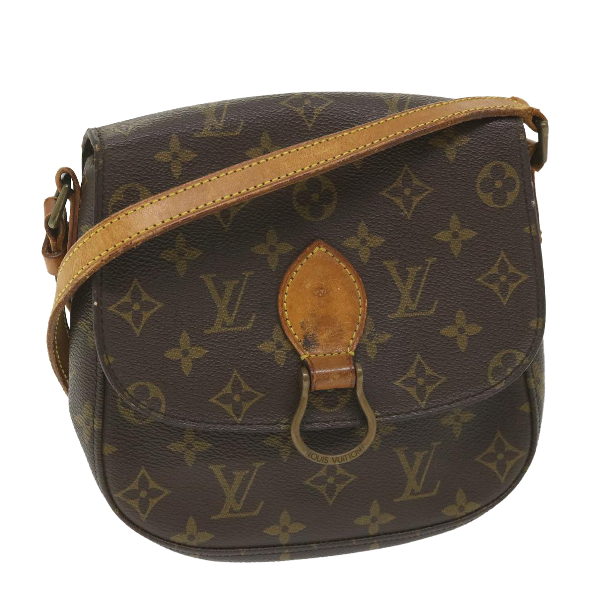 LOUIS VUITTON Monogram Saint Cloud MM Shoulder Bag M51243 LV Auth 59152