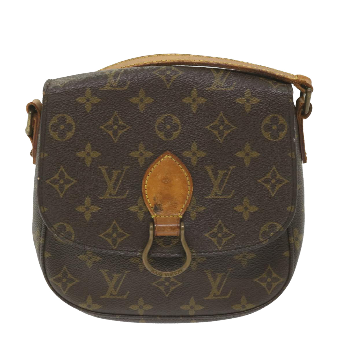 LOUIS VUITTON Monogram Saint Cloud MM Shoulder Bag M51243 LV Auth 59152