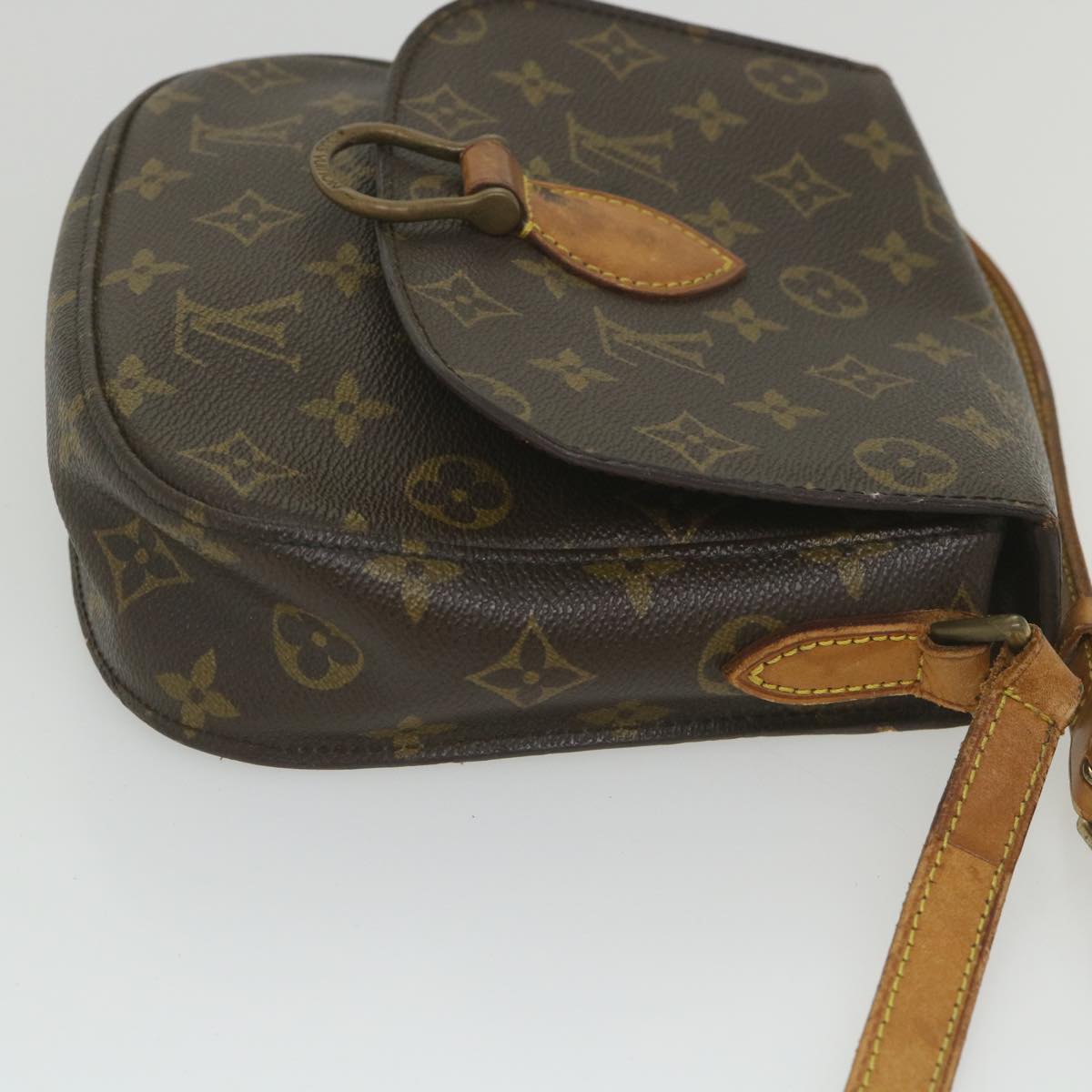 LOUIS VUITTON Monogram Saint Cloud MM Shoulder Bag M51243 LV Auth 59152