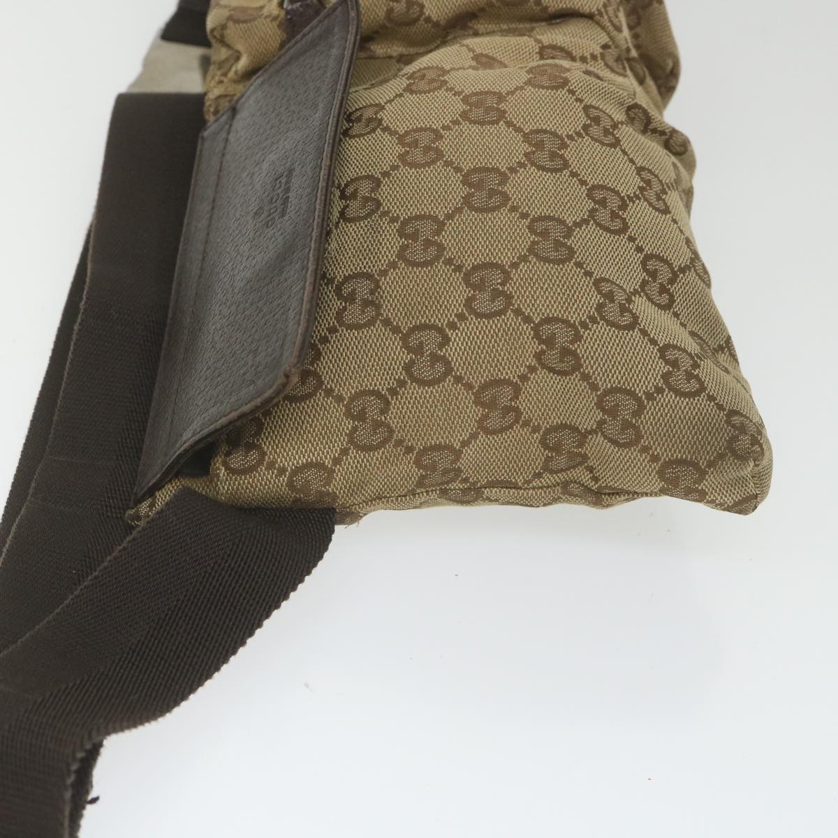 GUCCI GG Canvas Shoulder Bag Beige 28566 Auth 59156