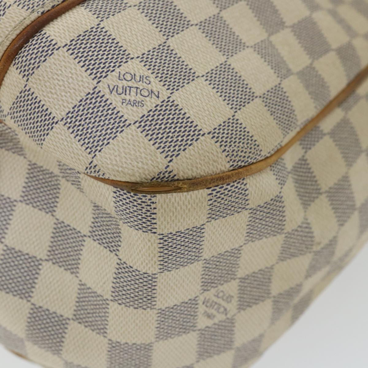 LOUIS VUITTON Damier Azur Galliera PM Shoulder Bag N55215 LV Auth 59169