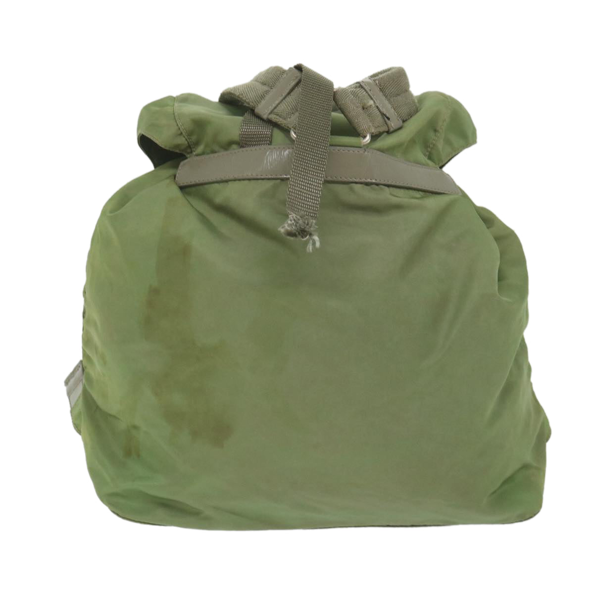 PRADA Backpack Nylon Khaki Auth 59221