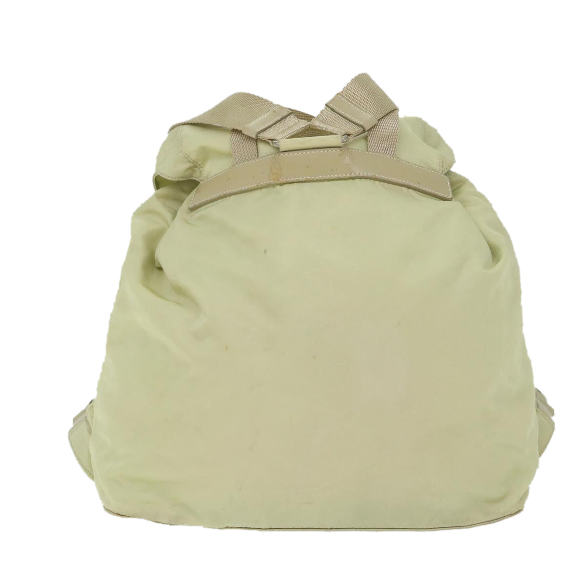 PRADA Backpack Nylon Cream Auth 59222