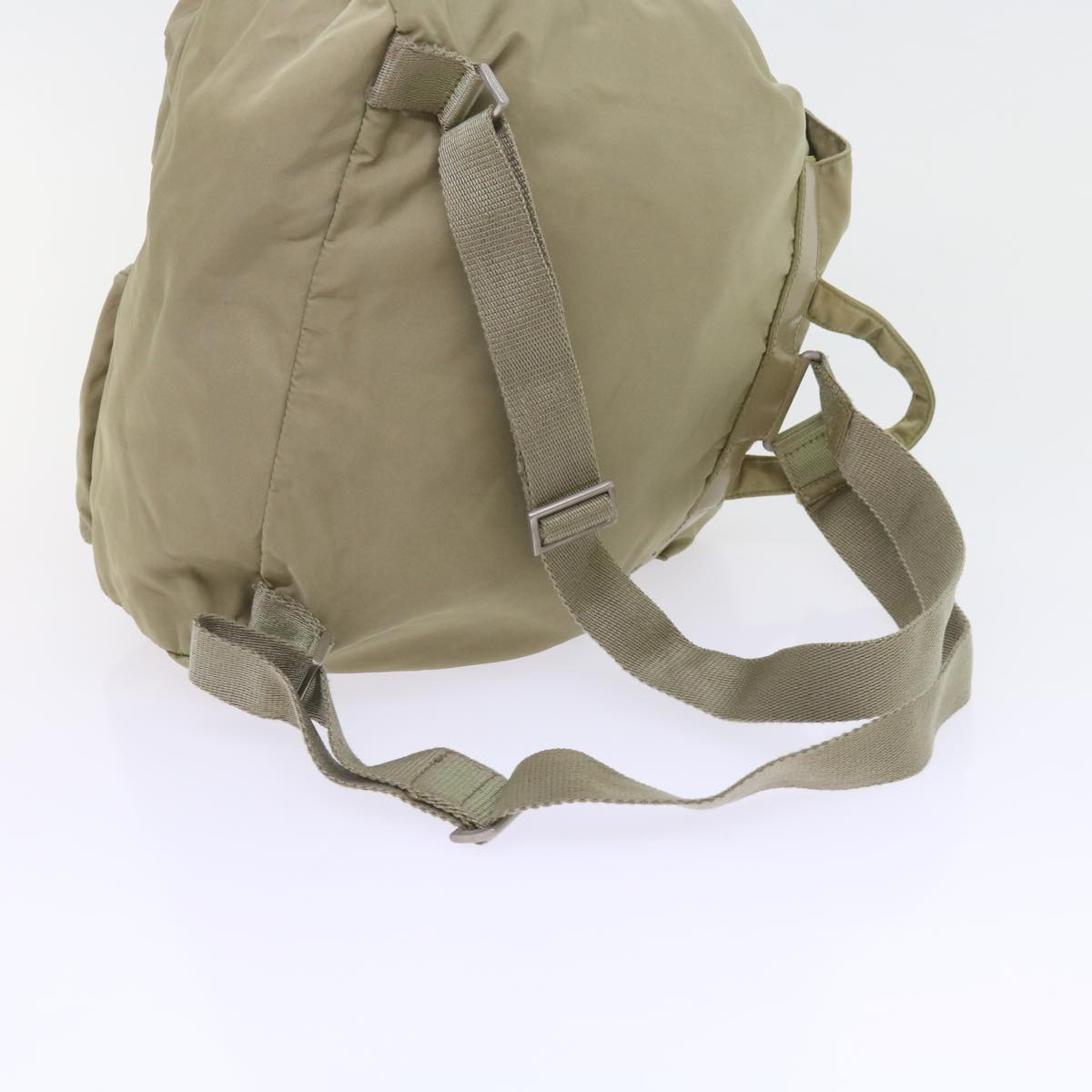 PRADA Backpack Nylon Beige Auth 59224