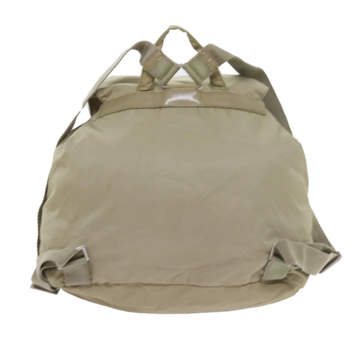 PRADA Backpack Nylon Beige Auth 59224