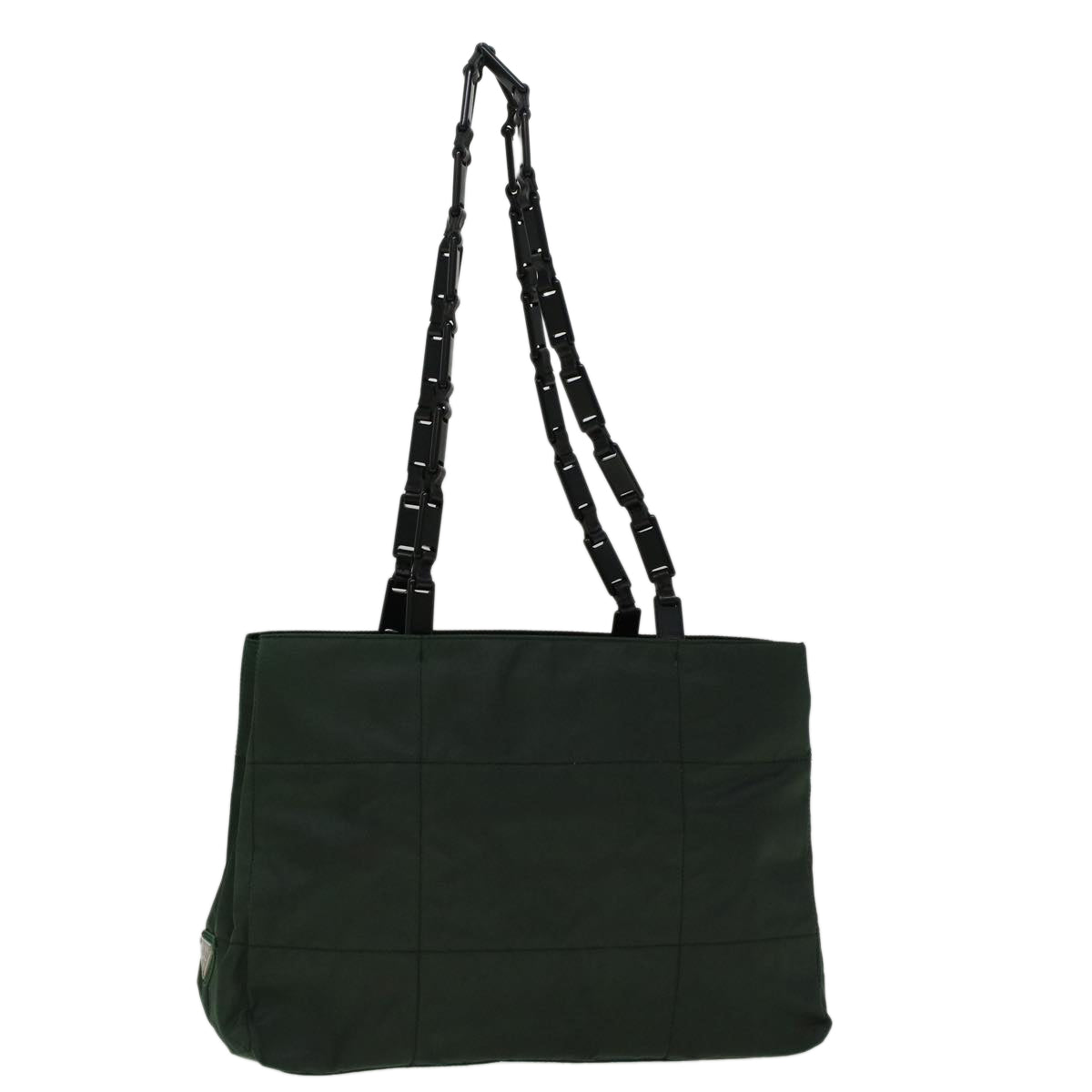 PRADA Tote Bag Nylon Green Auth 59230