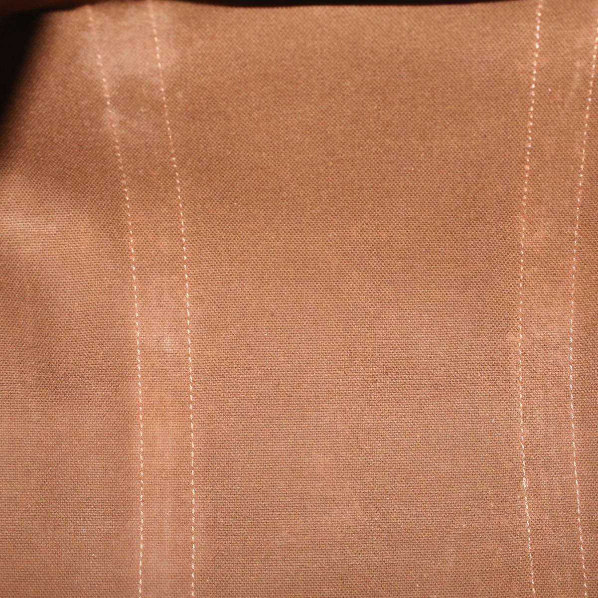 CELINE Macadam Canvas Boston Bag PVC Leather Brown Auth 59265