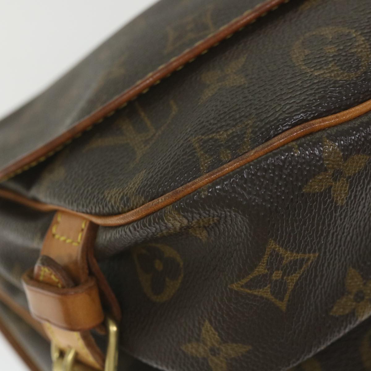 LOUIS VUITTON Monogram Saumur 30 Shoulder Bag M42256 LV Auth 59266