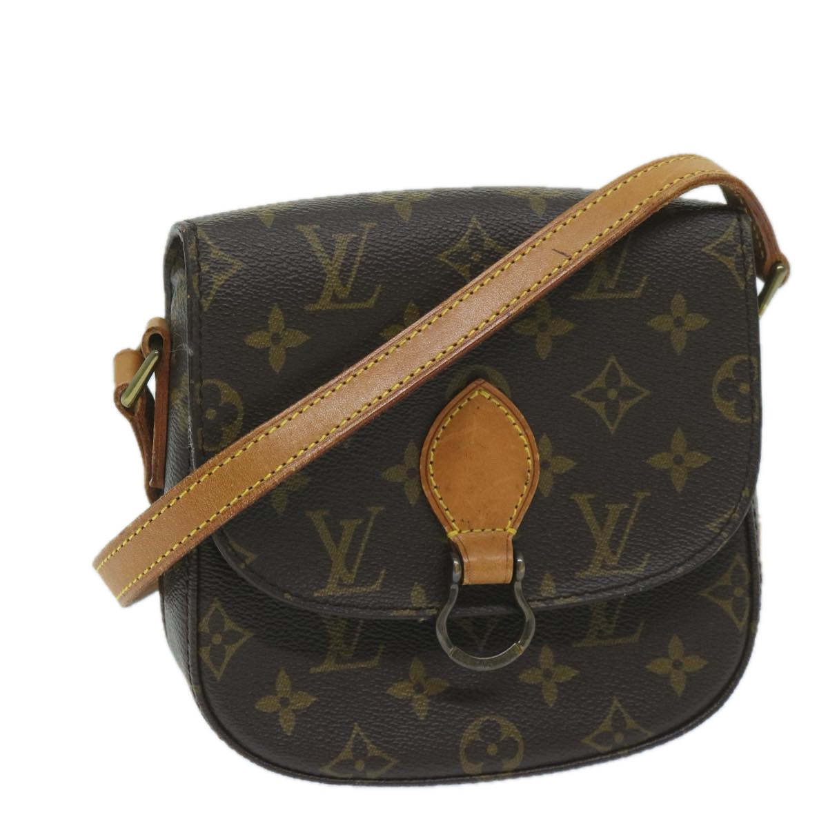 LOUIS VUITTON Monogram Saint Cloud PM Shoulder Bag M51244 LV Auth 59289