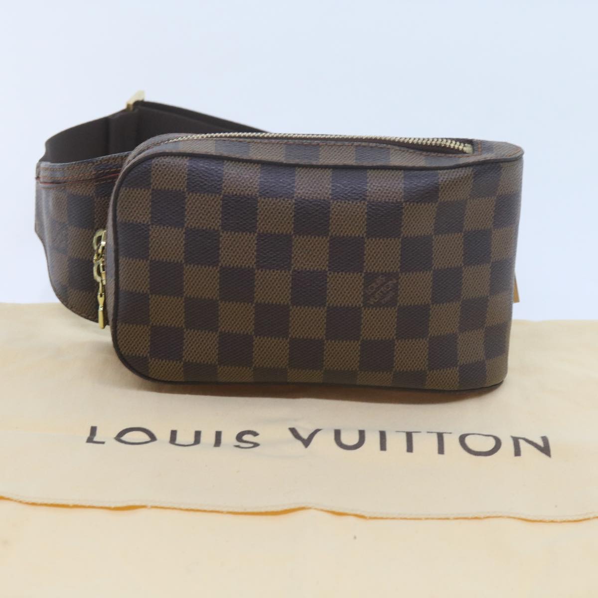 LOUIS VUITTON Damier Ebene Geronimos Shoulder Bag N51994 LV Auth 59294