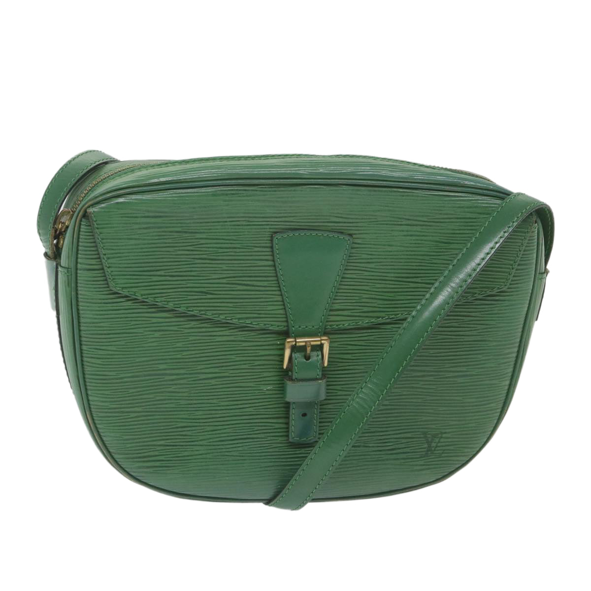 LOUIS VUITTON Epi Jeune Fille MM Shoulder Bag Green M52154 LV Auth 59302