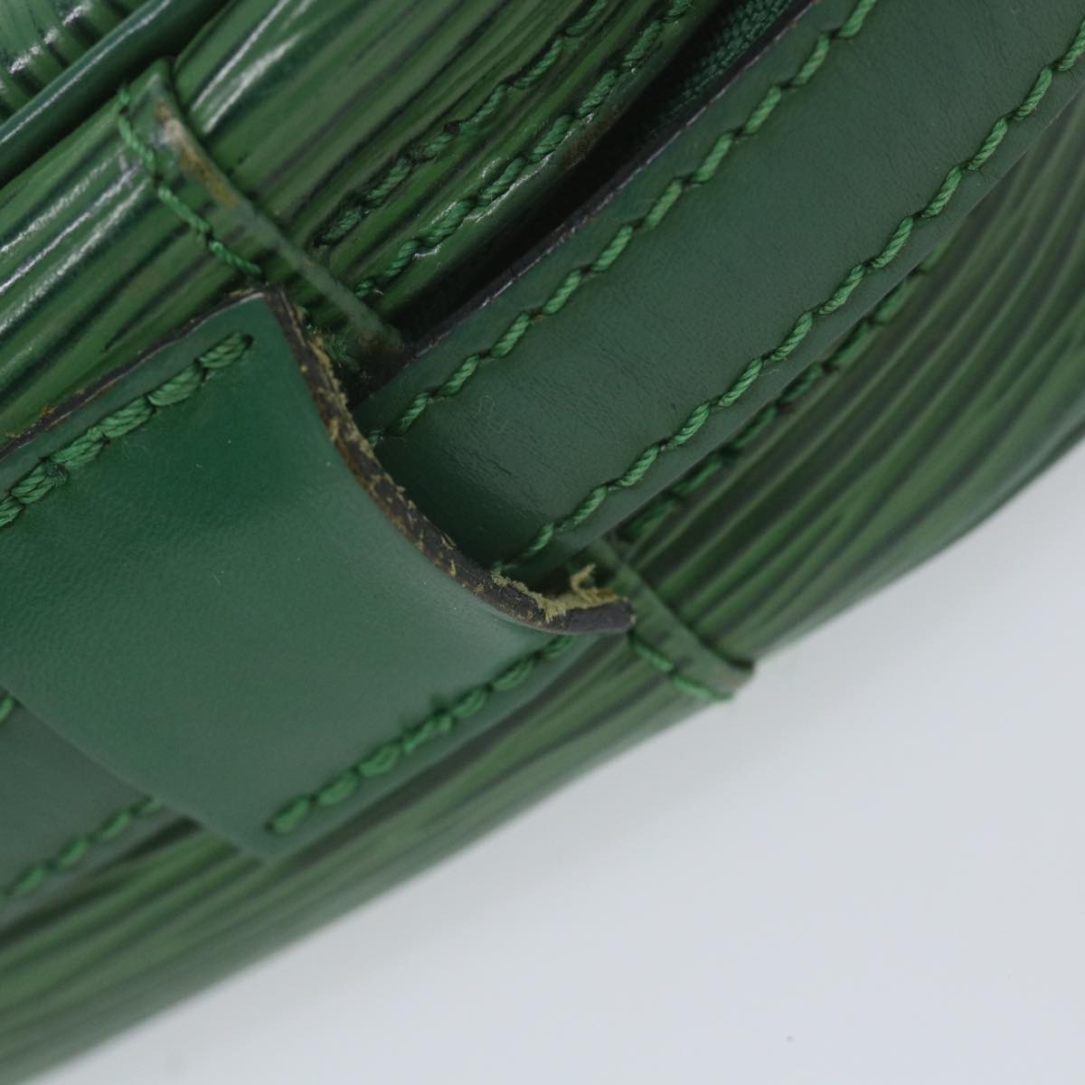 LOUIS VUITTON Epi Jeune Fille MM Shoulder Bag Green M52154 LV Auth 59302