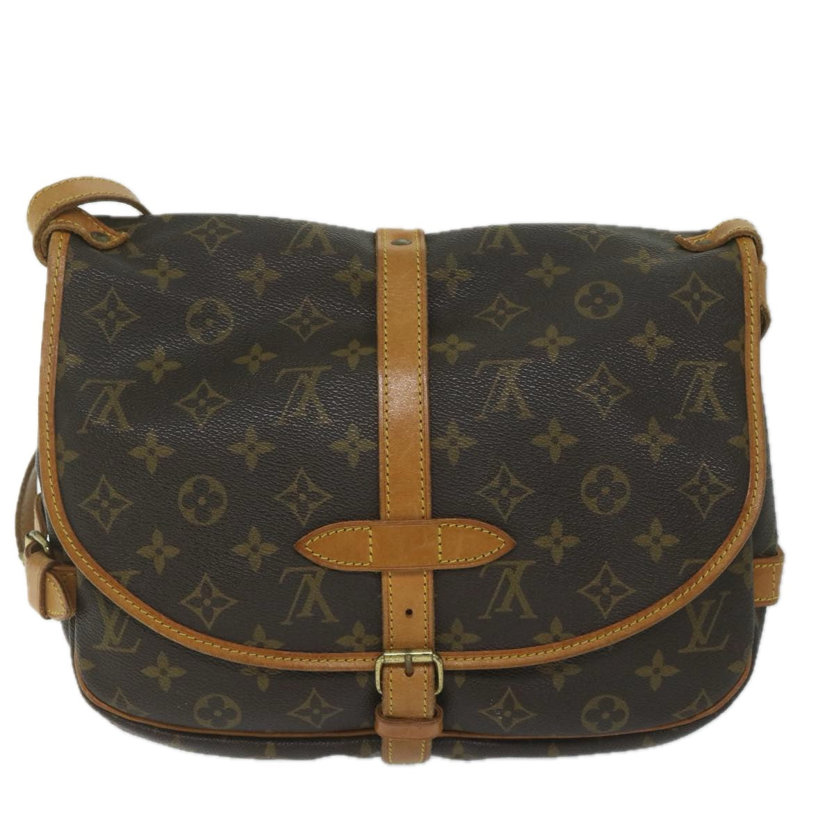 LOUIS VUITTON Monogram Saumur 30 Shoulder Bag M42256 LV Auth 59315 - 0