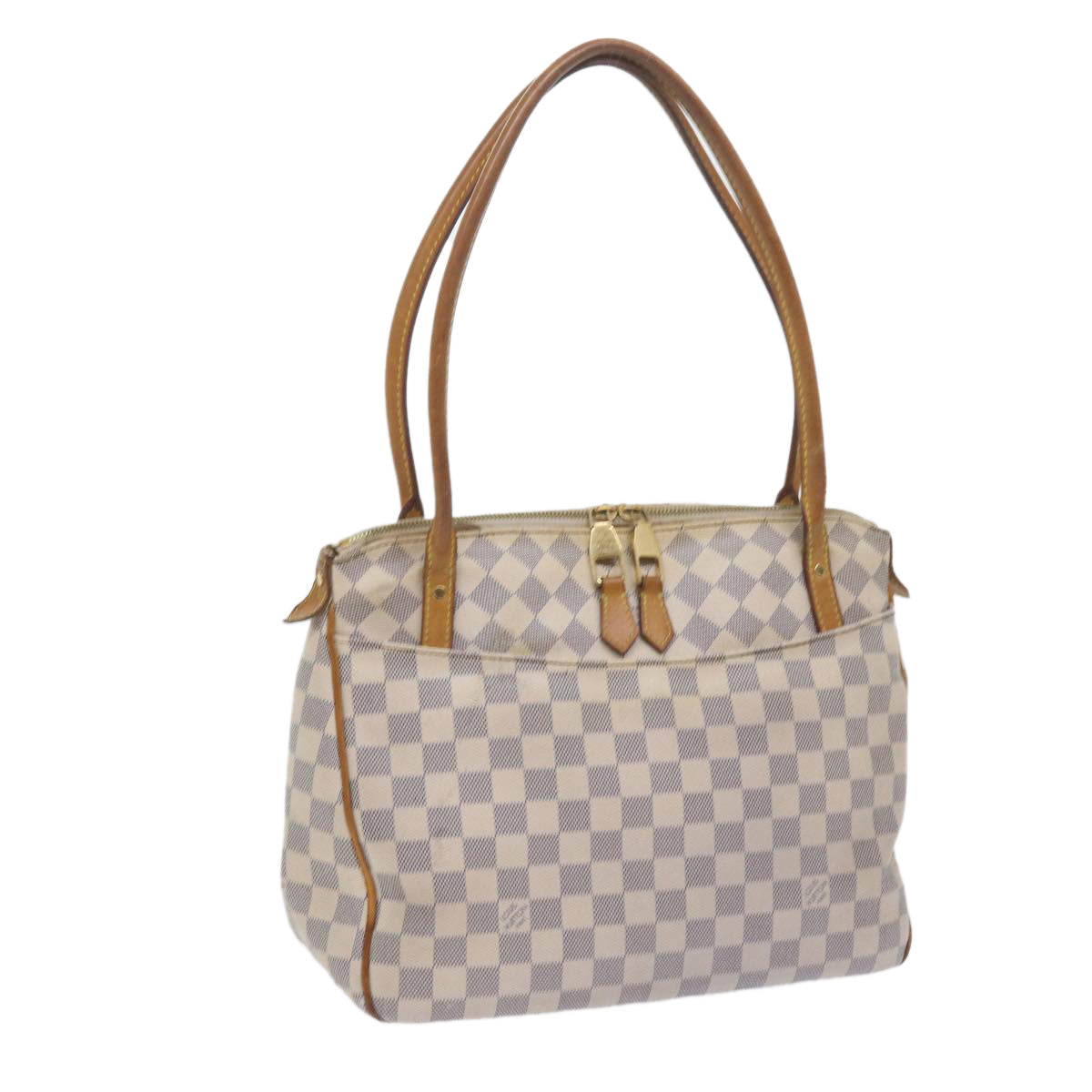 LOUIS VUITTON Damier Azur Figueri PM Shoulder Bag N41176 LV Auth 59334