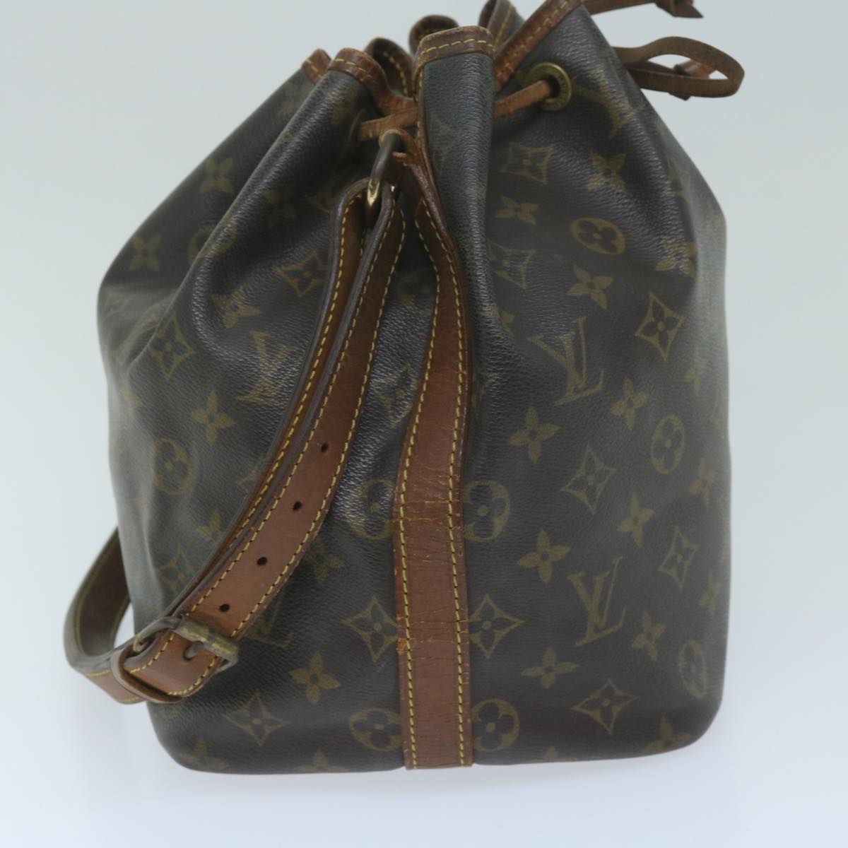 LOUIS VUITTON Monogram Petit Noe Shoulder Bag M42226 LV Auth 59341