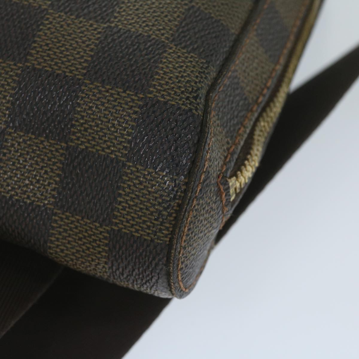 LOUIS VUITTON Damier Ebene Geronimos Shoulder Bag N51994 LV Auth 59392