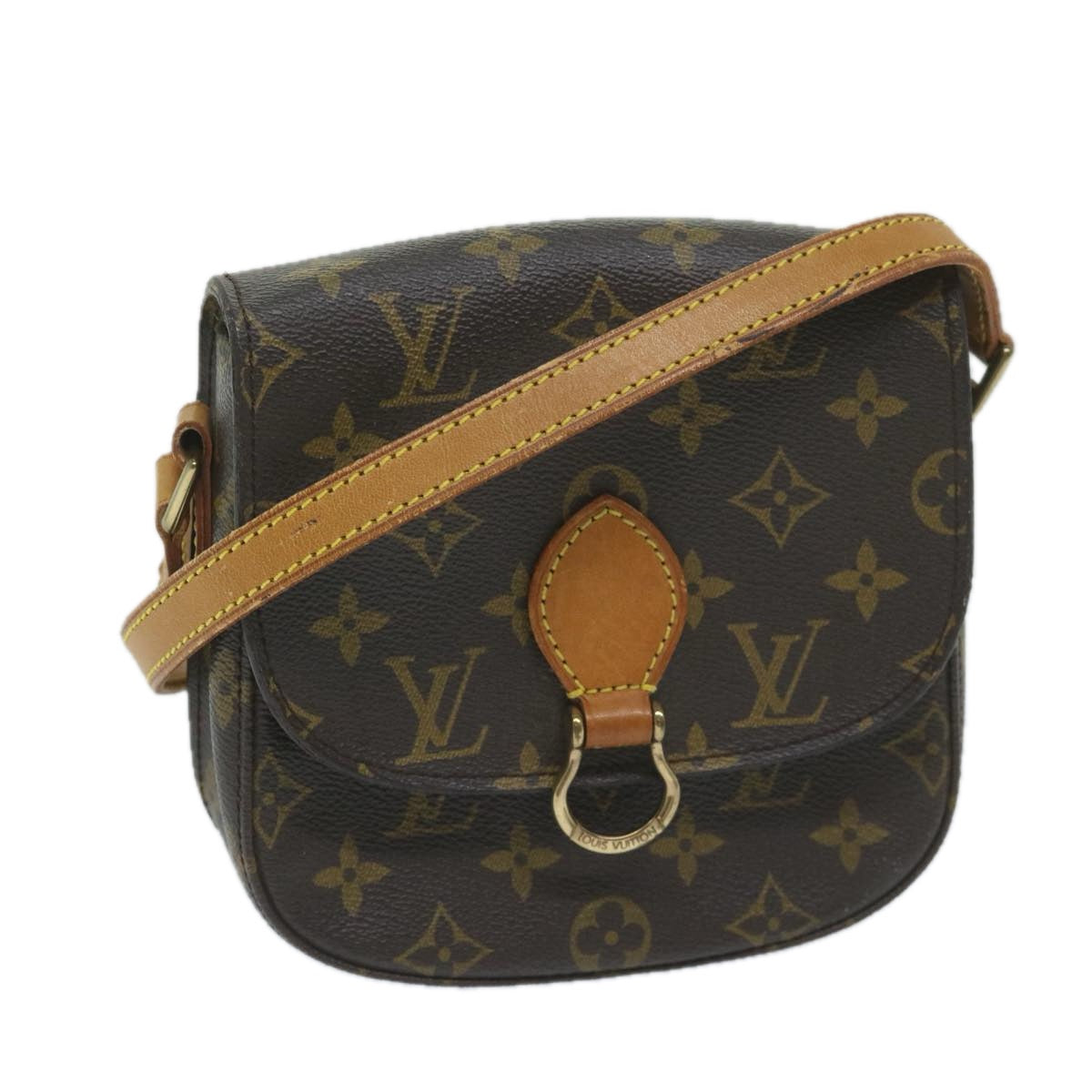 LOUIS VUITTON Monogram Saint Cloud PM Shoulder Bag M51244 LV Auth 59400