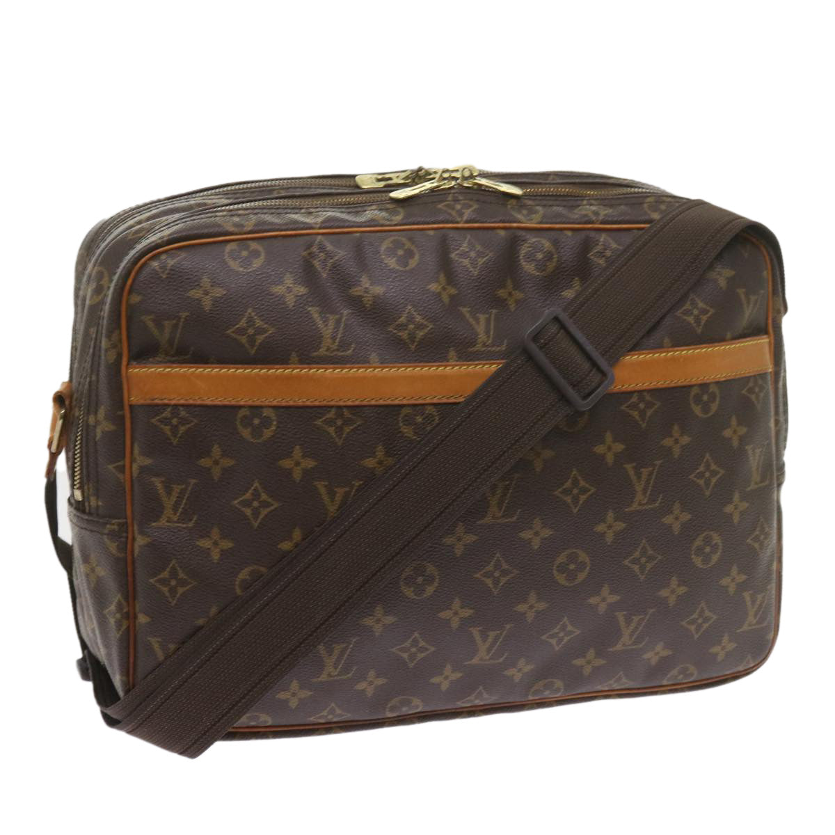 LOUIS VUITTON Monogram Reporter GM Shoulder Bag M45252 LV Auth 59420