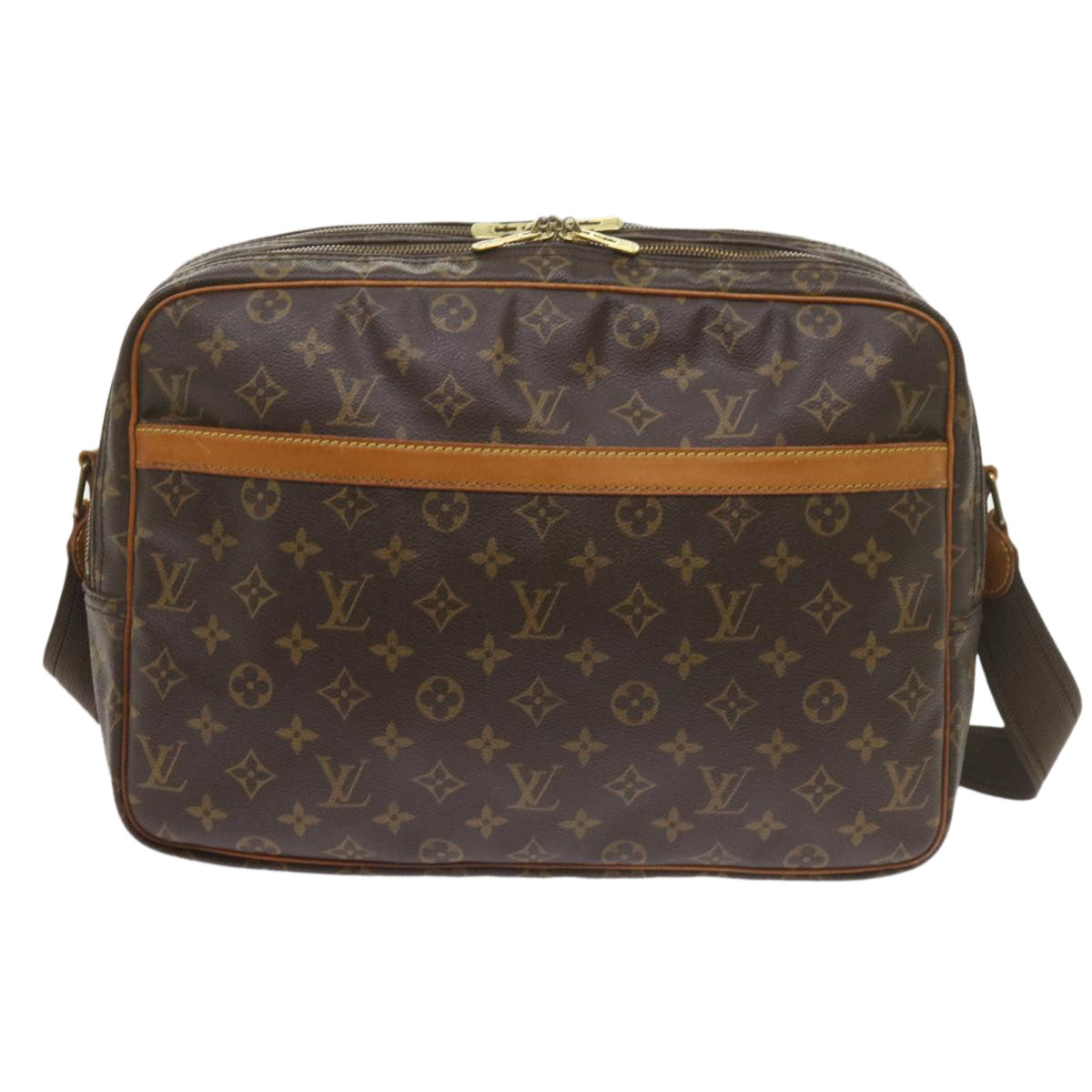 LOUIS VUITTON Monogram Reporter GM Shoulder Bag M45252 LV Auth 59420