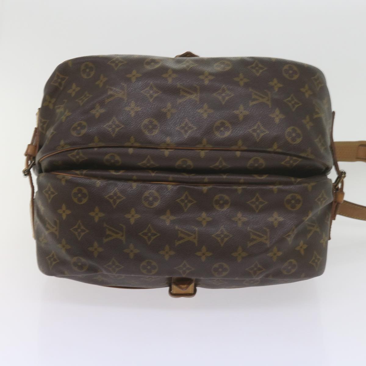 LOUIS VUITTON Monogram Saumur 35 Shoulder Bag M42254 LV Auth 59421