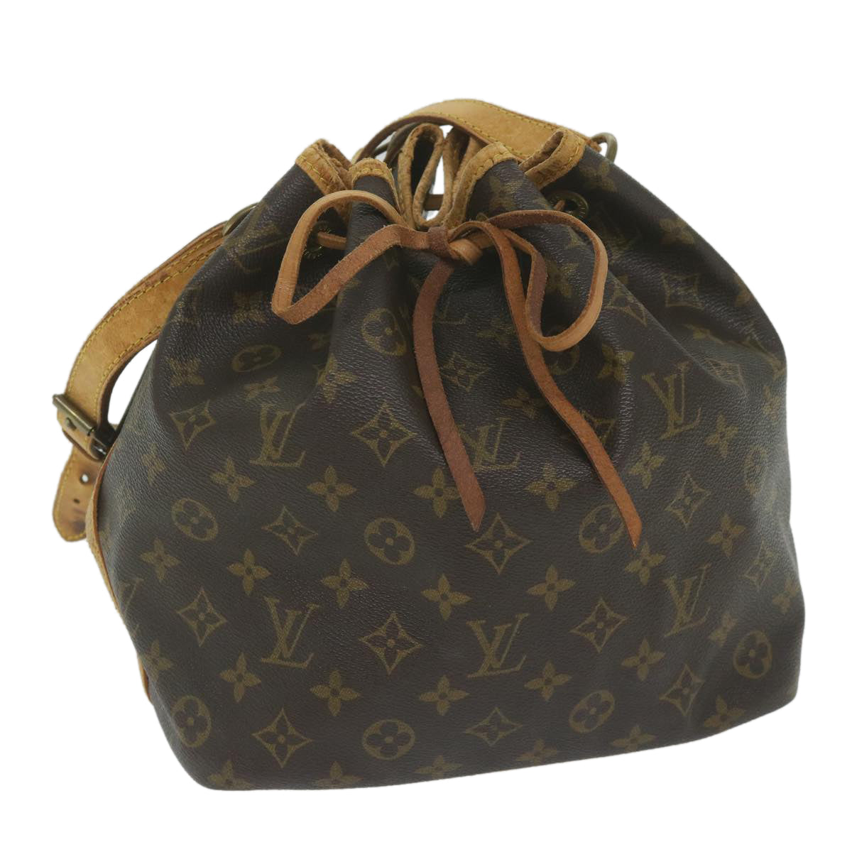 LOUIS VUITTON Monogram Petit Noe Shoulder Bag M42226 LV Auth 59425