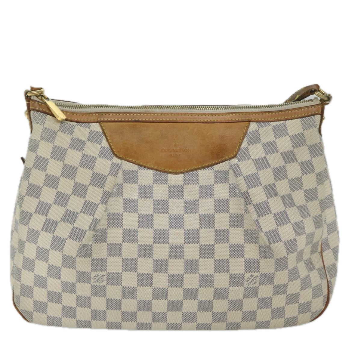 LOUIS VUITTON Damier Azur Siracusa MM Shoulder Bag N41112 LV Auth 59436