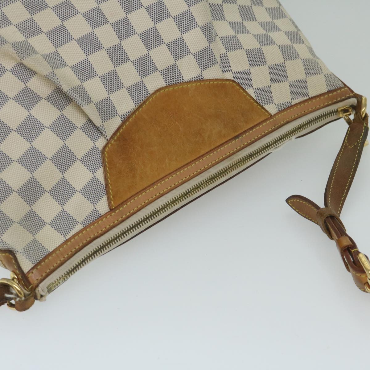 LOUIS VUITTON Damier Azur Siracusa MM Shoulder Bag N41112 LV Auth 59436