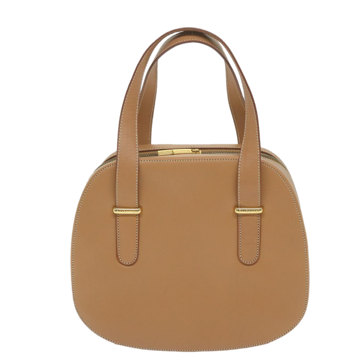 Burberrys Hand Bag Leather Beige Auth 59466