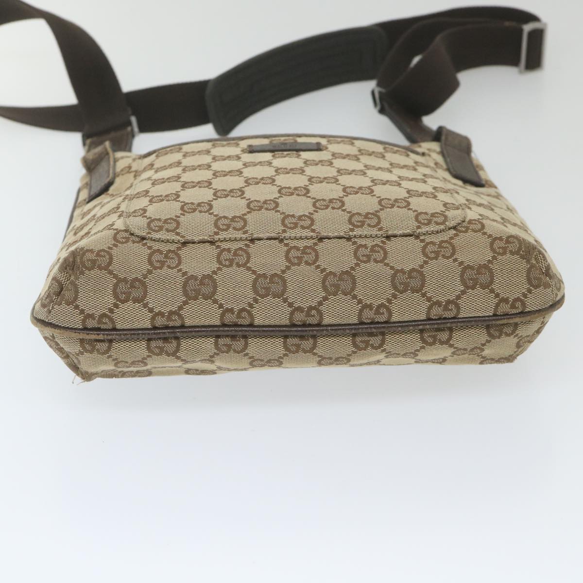 GUCCI GG Canvas Shoulder Bag Beige 122793 Auth 59478