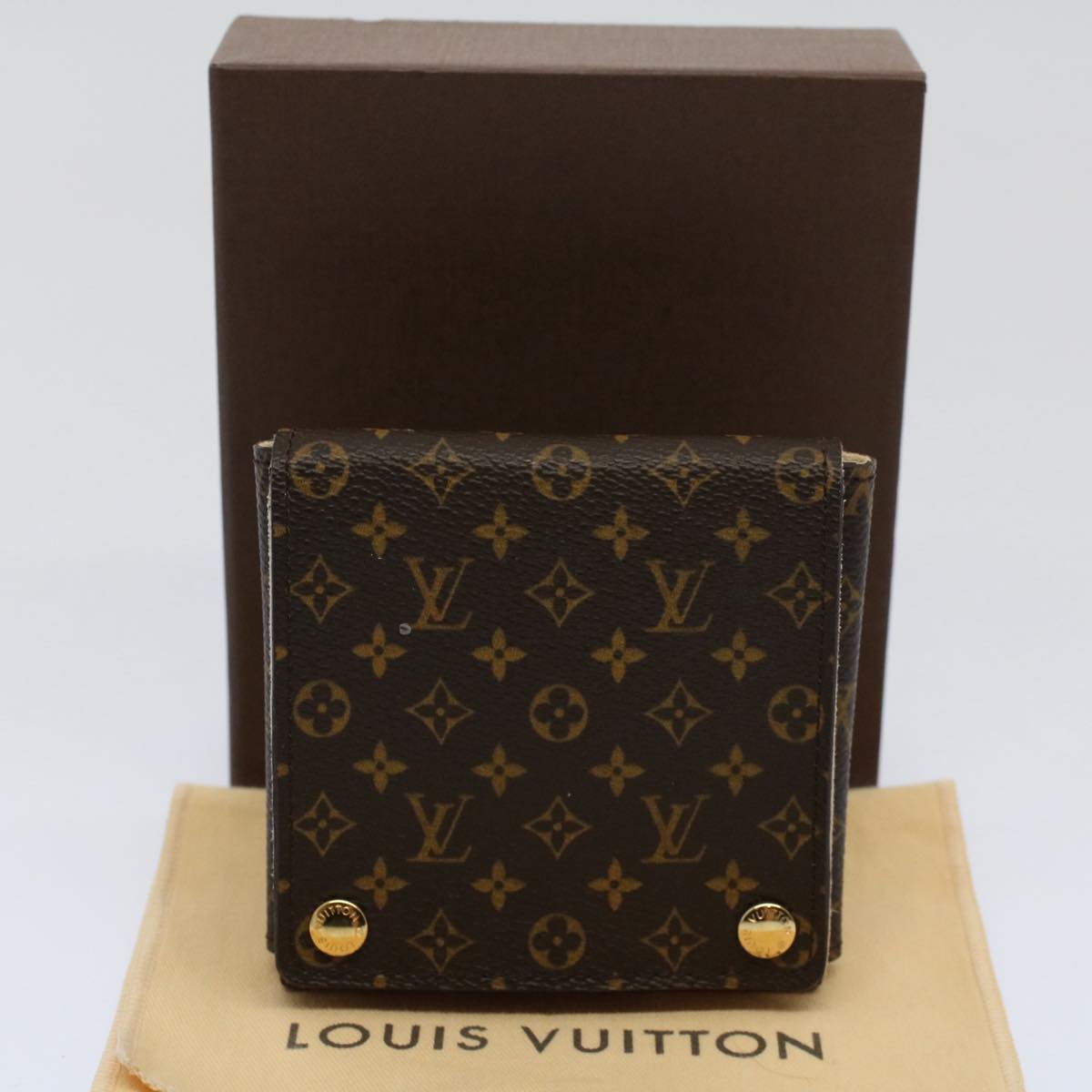 LOUIS VUITTON Monogram Accessory Case LV Auth 59523