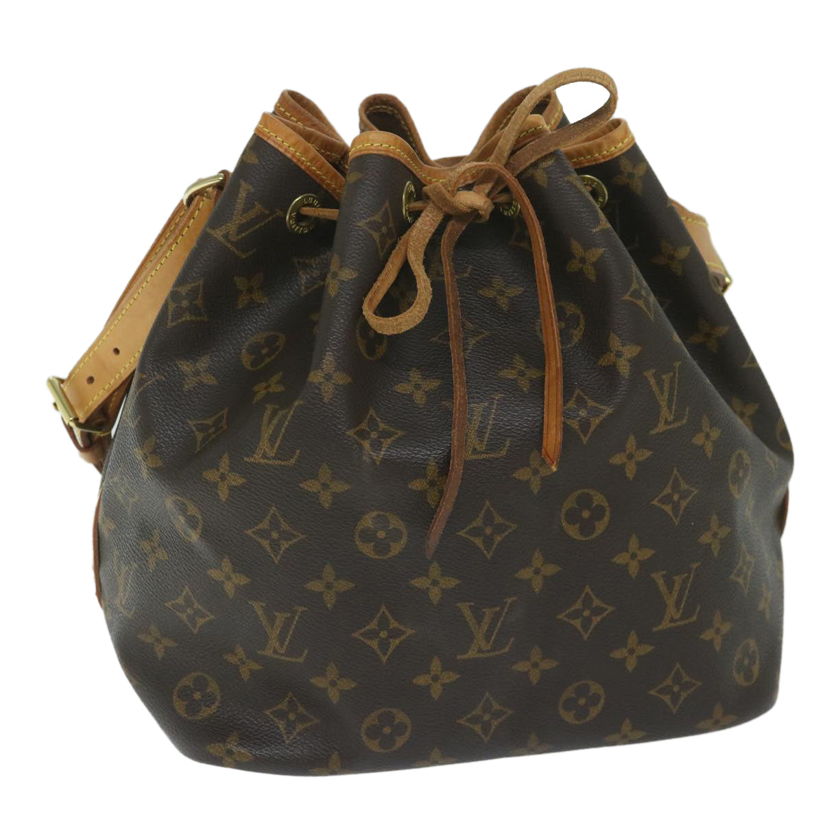 LOUIS VUITTON Monogram Petit Noe Shoulder Bag M42226 LV Auth 59531