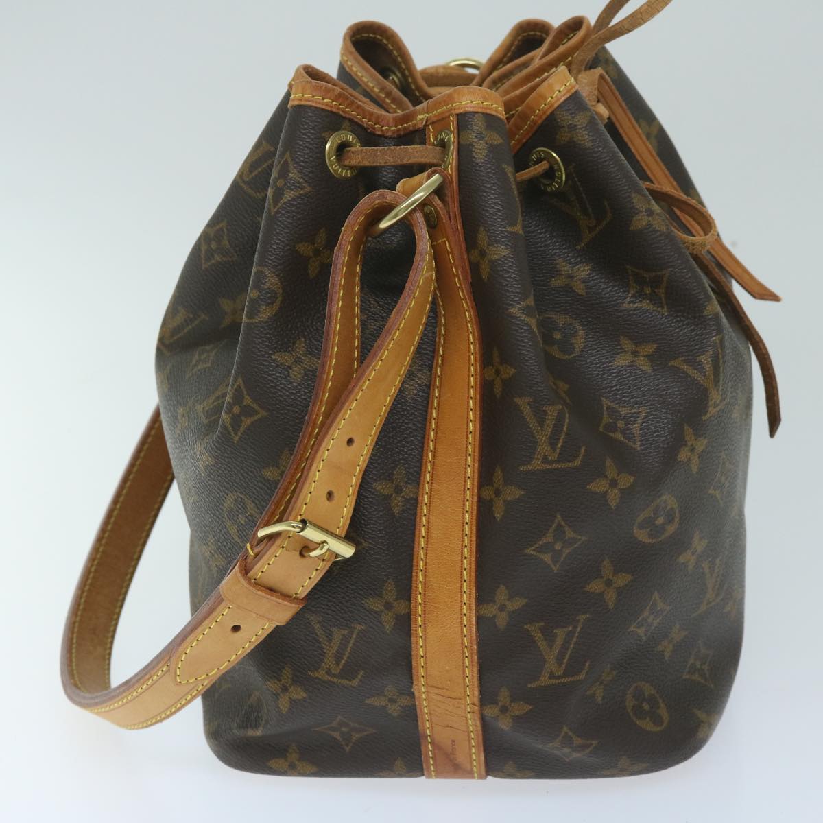 LOUIS VUITTON Monogram Petit Noe Shoulder Bag M42226 LV Auth 59531