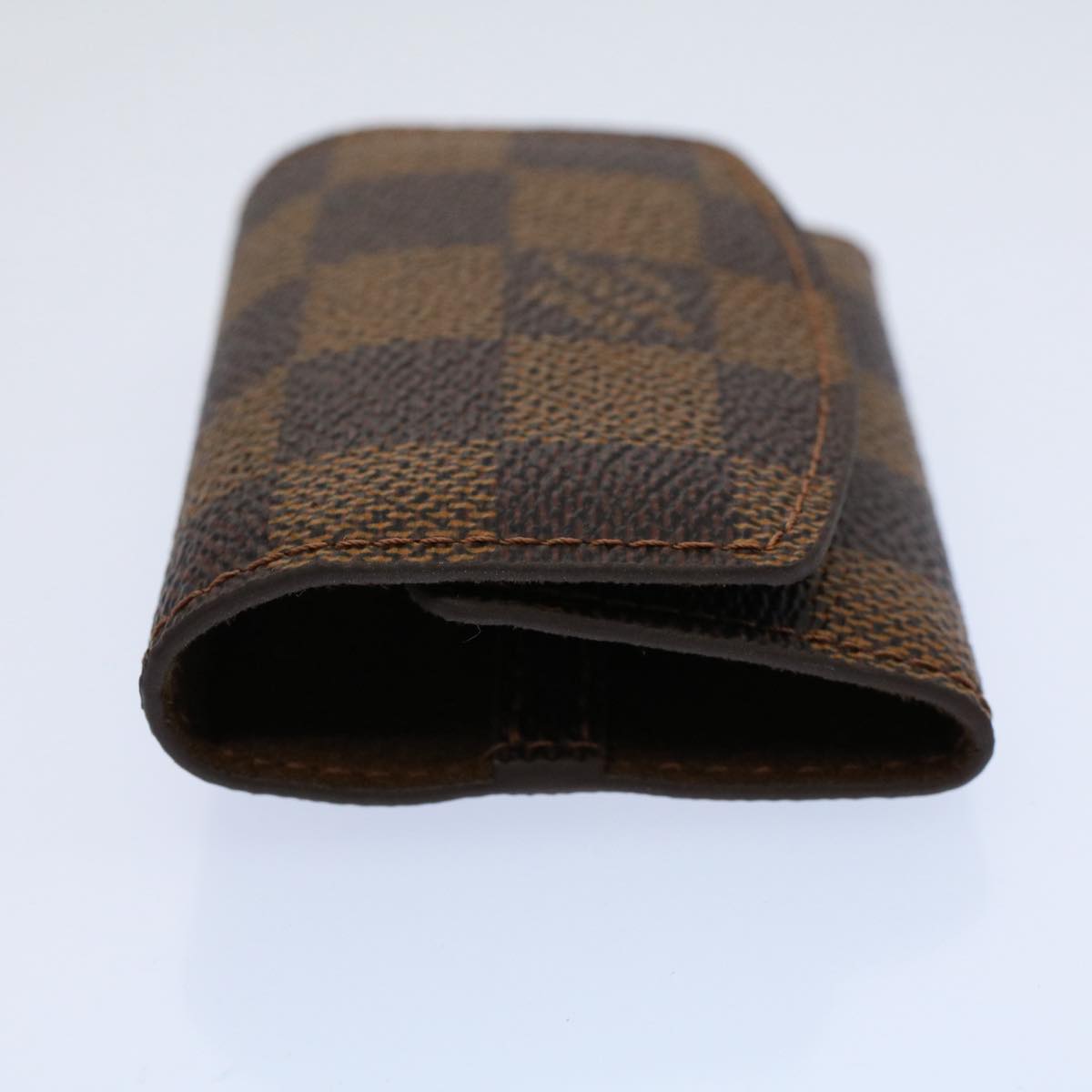 LOUIS VUITTON Damier Ebene Buton De Manchette Cuff Case M64600 LV Auth 59536