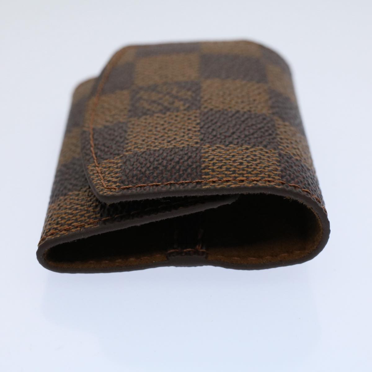 LOUIS VUITTON Damier Ebene Buton De Manchette Cuff Case M64600 LV Auth 59536