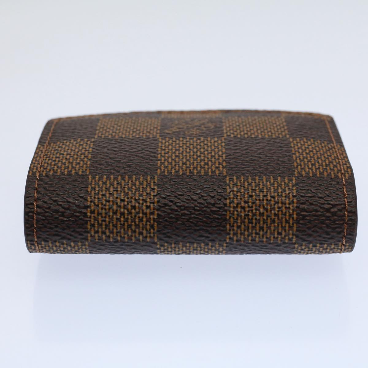 LOUIS VUITTON Damier Ebene Buton De Manchette Cuff Case M64600 LV Auth 59536