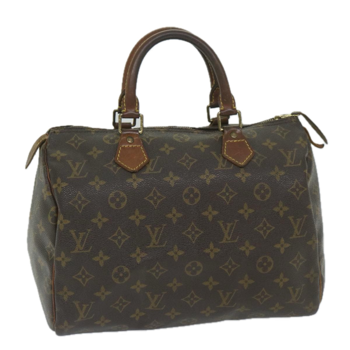 LOUIS VUITTON Monogram Speedy 30 Hand Bag M41526 LV Auth 59538