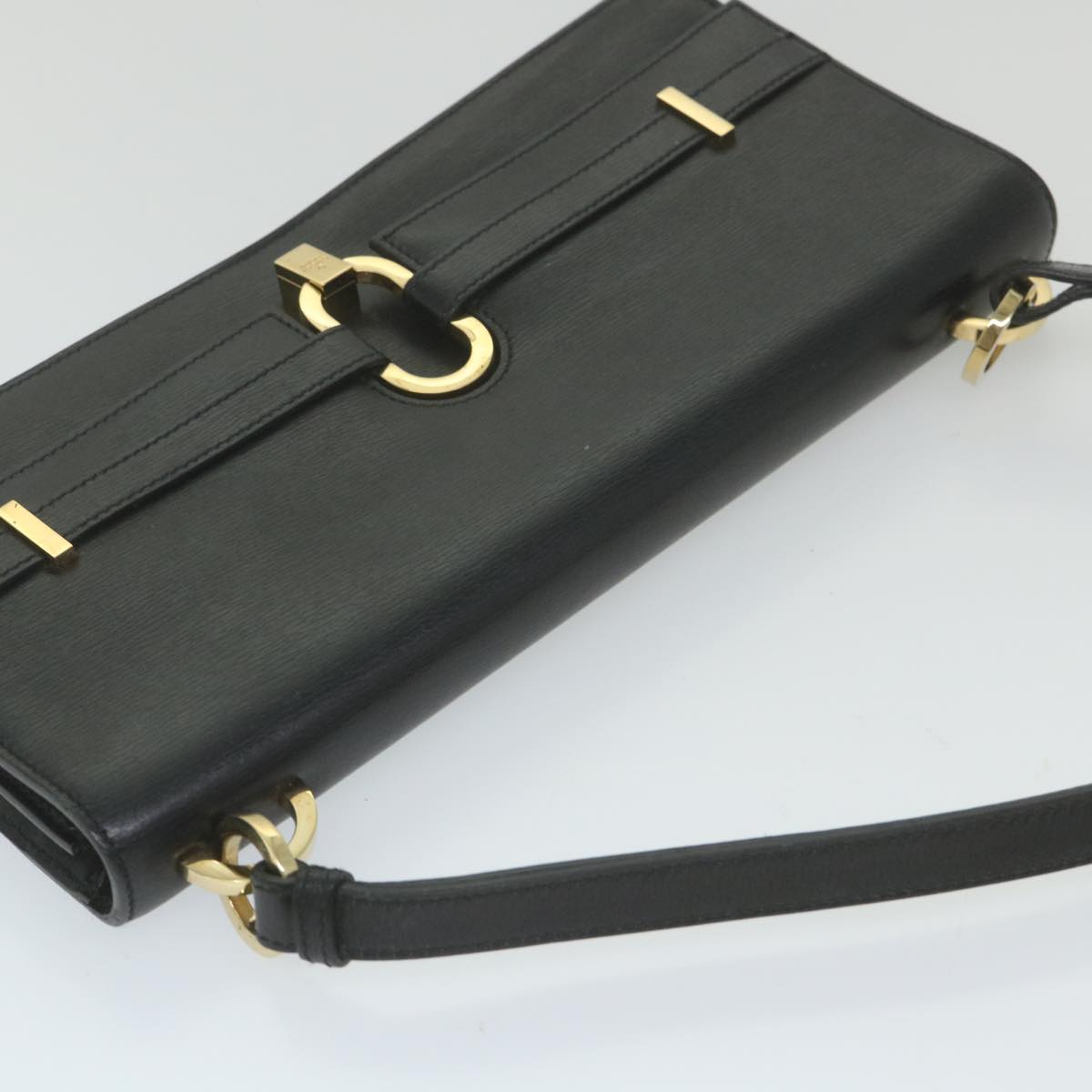 GUCCI Shoulder Bag Leather Black 001 4045 001364 Auth 59560