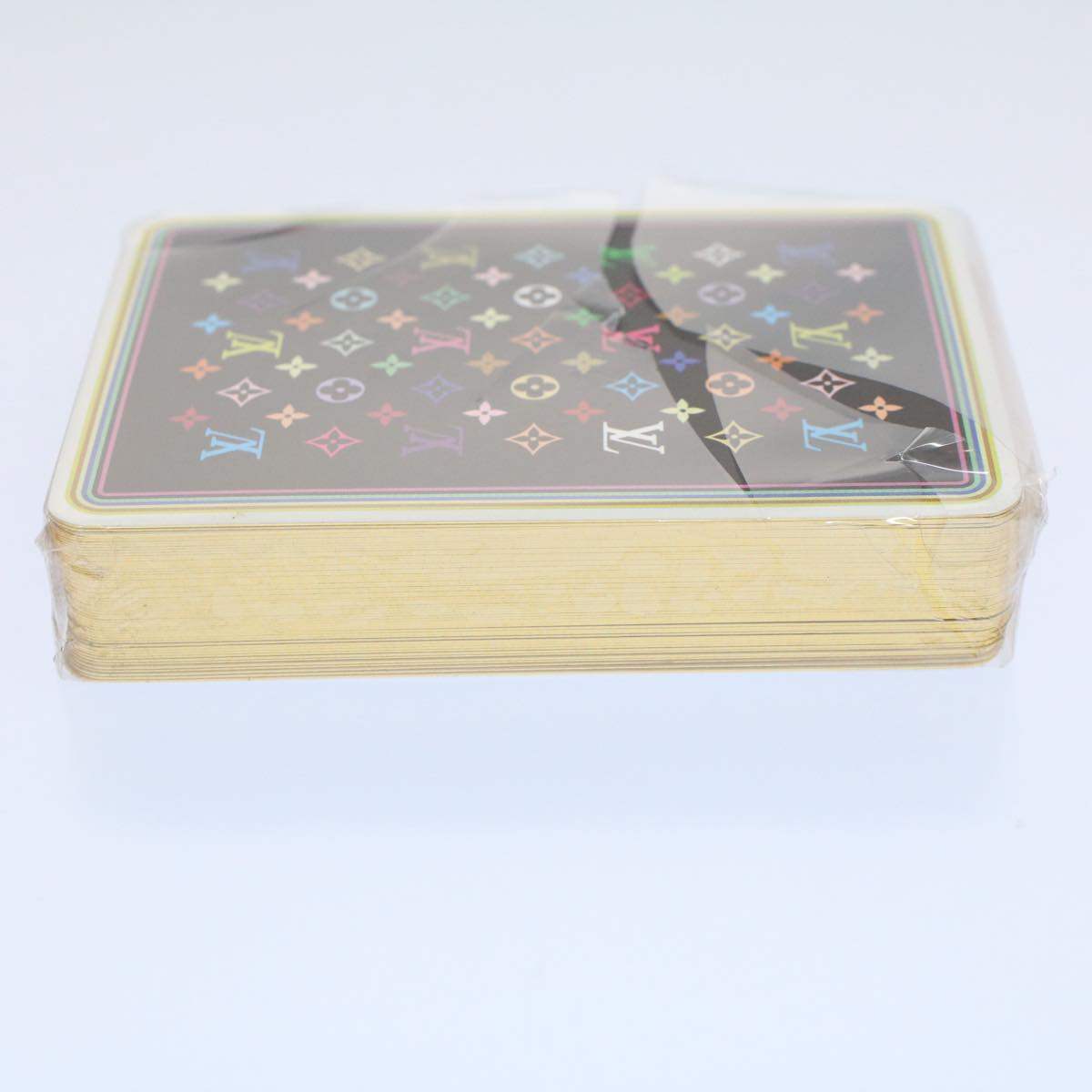 LOUIS VUITTON Monogram Multicolor Playing Cards Black White LV Auth 59577S