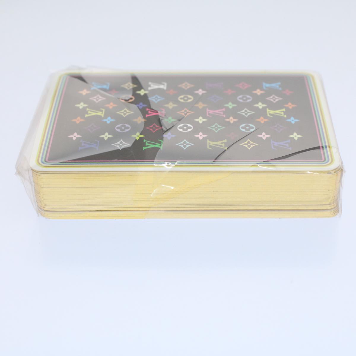 LOUIS VUITTON Monogram Multicolor Playing Cards Black White LV Auth 59577S