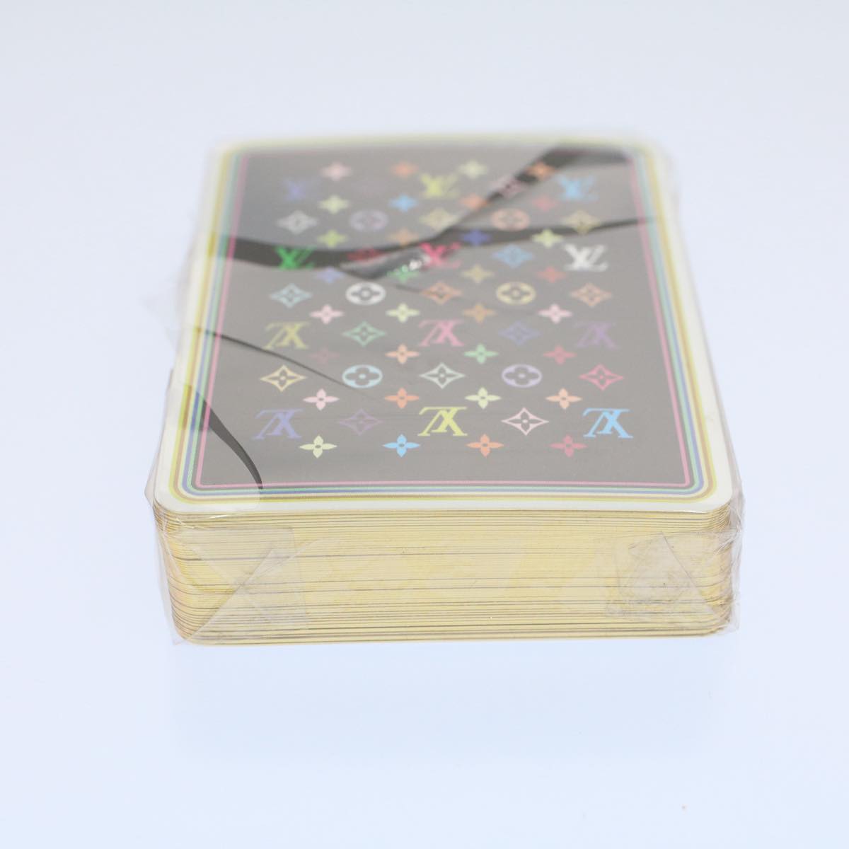 LOUIS VUITTON Monogram Multicolor Playing Cards Black White LV Auth 59577S