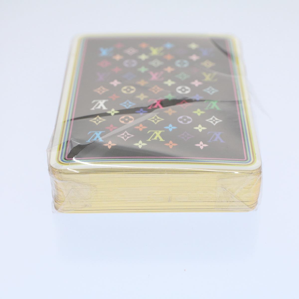 LOUIS VUITTON Monogram Multicolor Playing Cards Black White LV Auth 59577S