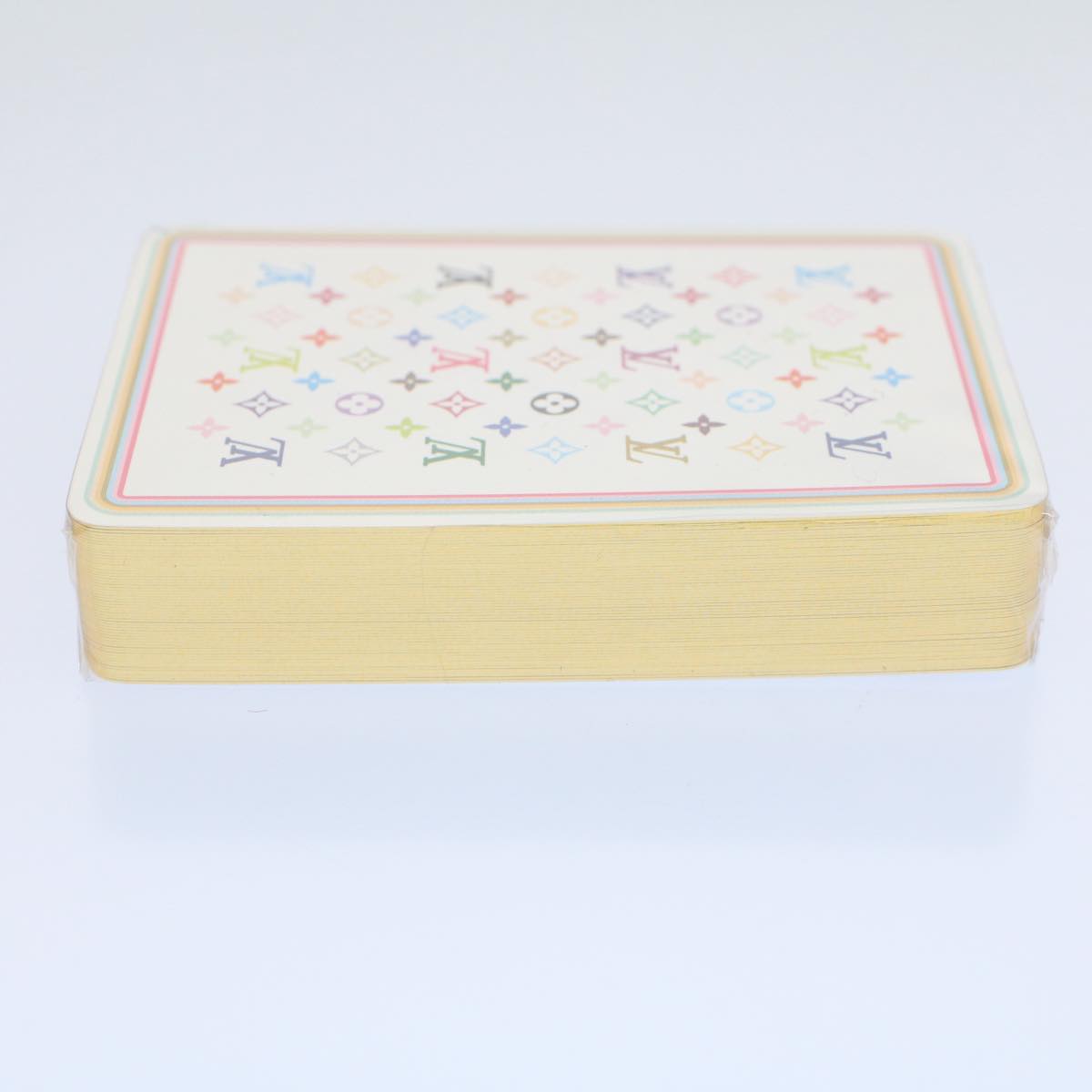 LOUIS VUITTON Monogram Multicolor Playing Cards Black White LV Auth 59577S