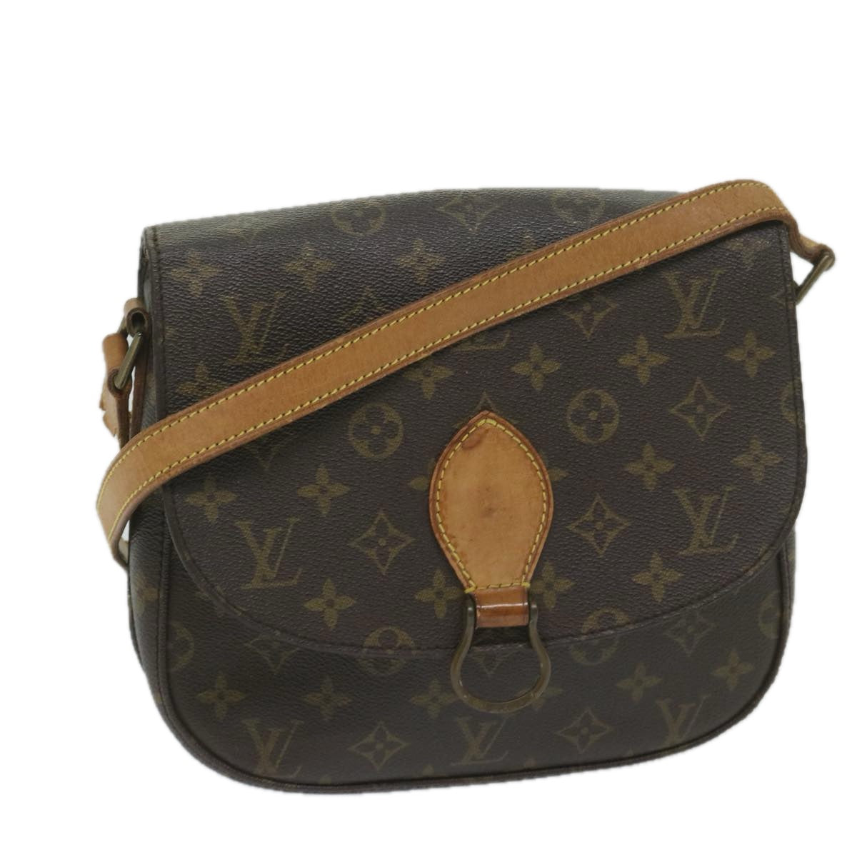 LOUIS VUITTON Monogram Saint Cloud GM Shoulder Bag M51242 LV Auth 59609