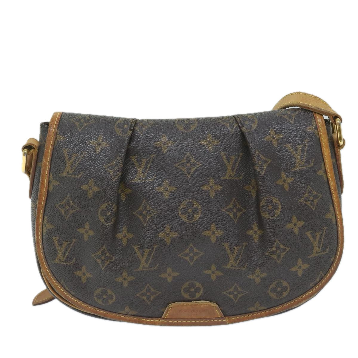 LOUIS VUITTON Monogram Menilmontant PM Shoulder Bag M40474 LV Auth 59611