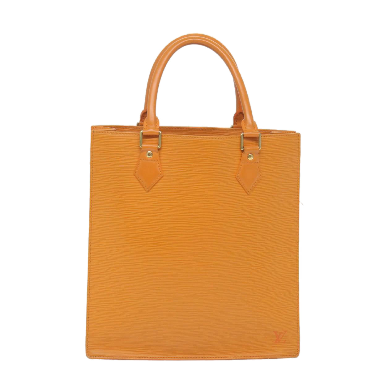 LOUIS VUITTON Epi Sac Plat PM Hand Bag Orange Mandarin M5274H LV Auth 59637