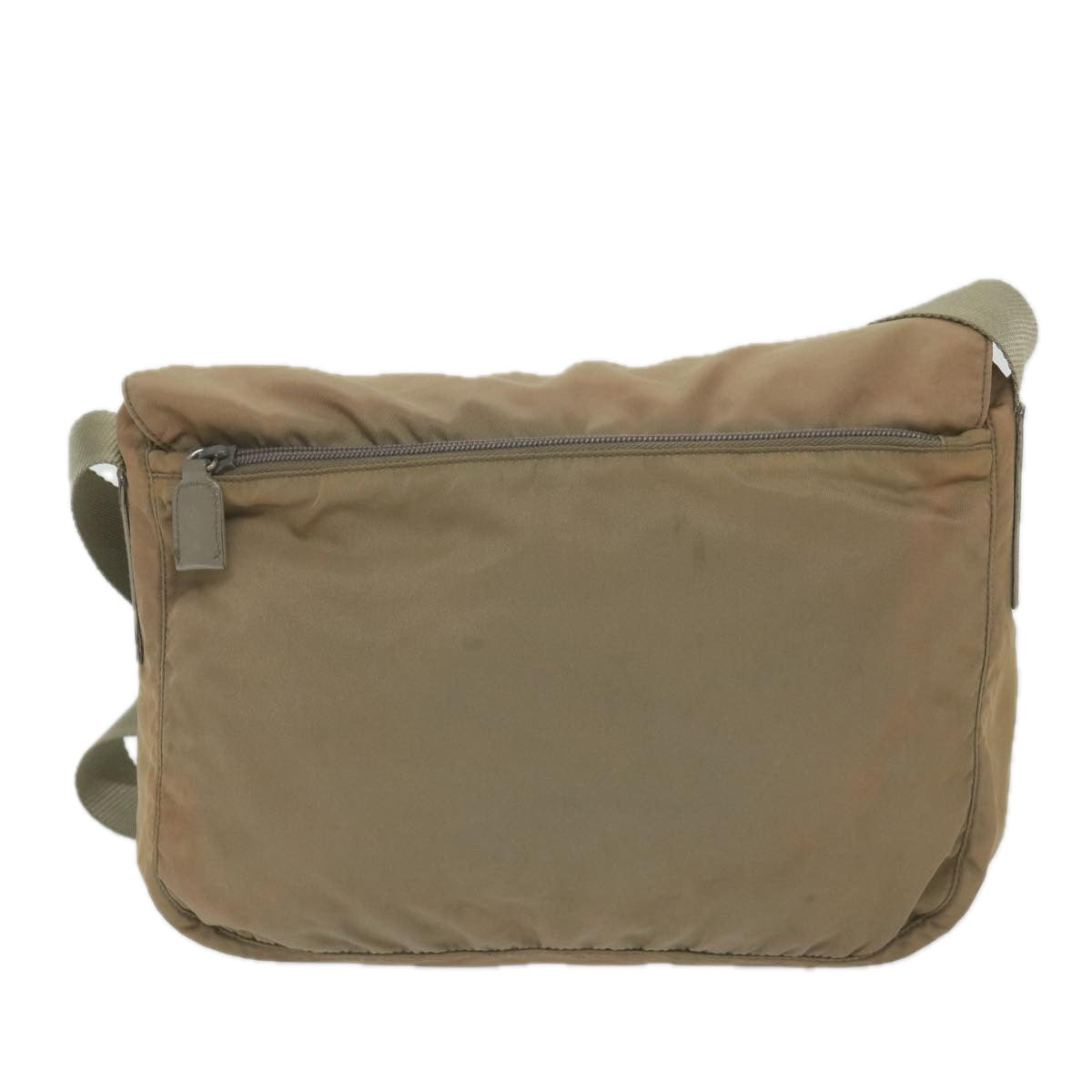 PRADA Shoulder Bag Nylon Brown Auth 59698