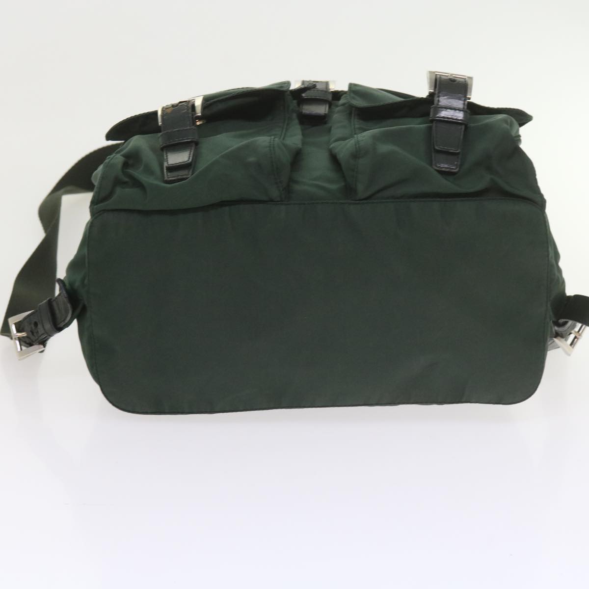 PRADA Backpack Nylon Green Auth 59702