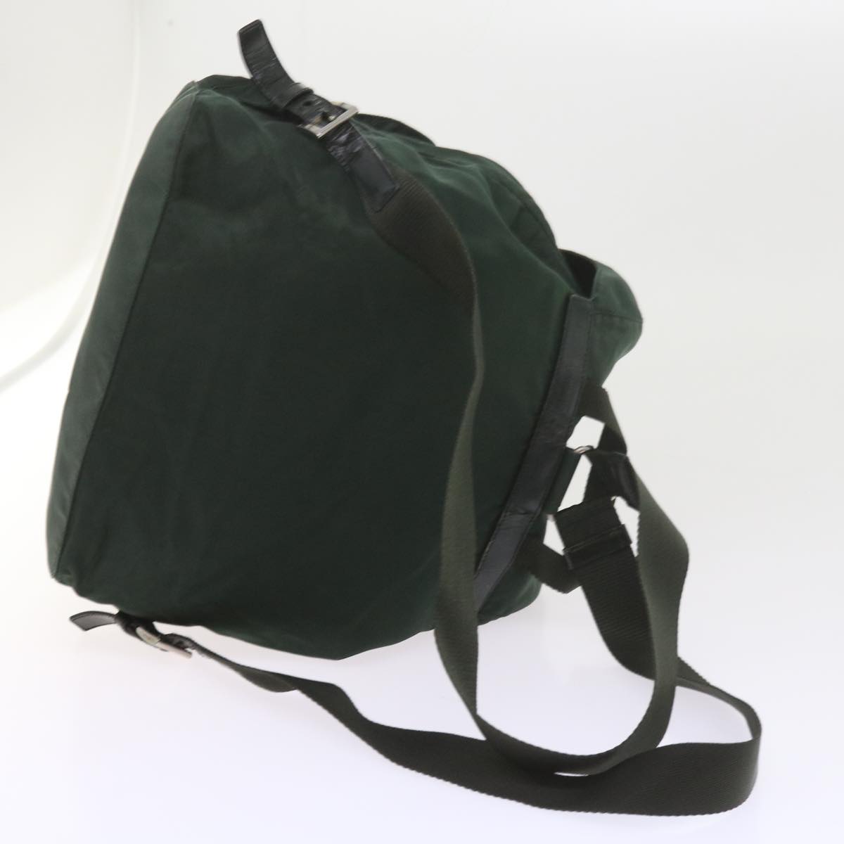 PRADA Backpack Nylon Green Auth 59702